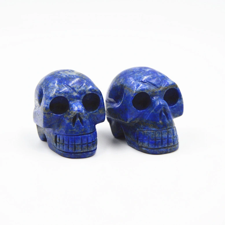 Crystal Hollow Skulls Natural Gemstone Halloween Crafts